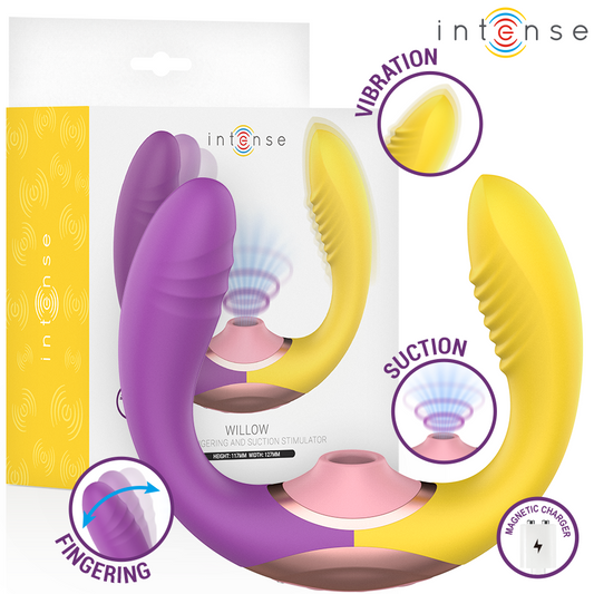 INTENSE - WILLOW 3-IN-1 STIMULATOR MET ZUIG- EN TRILLINGSFUNCTIE