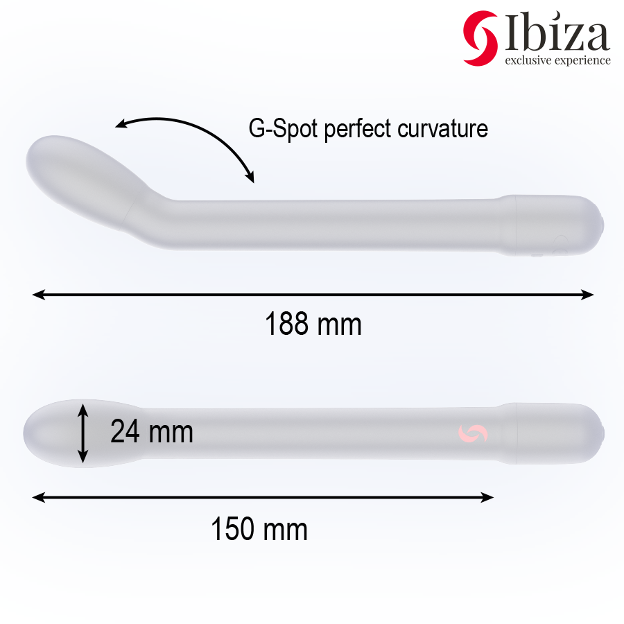 IBIZA - BLACK G-SPOT VIBRATOR WITH VIBRATION