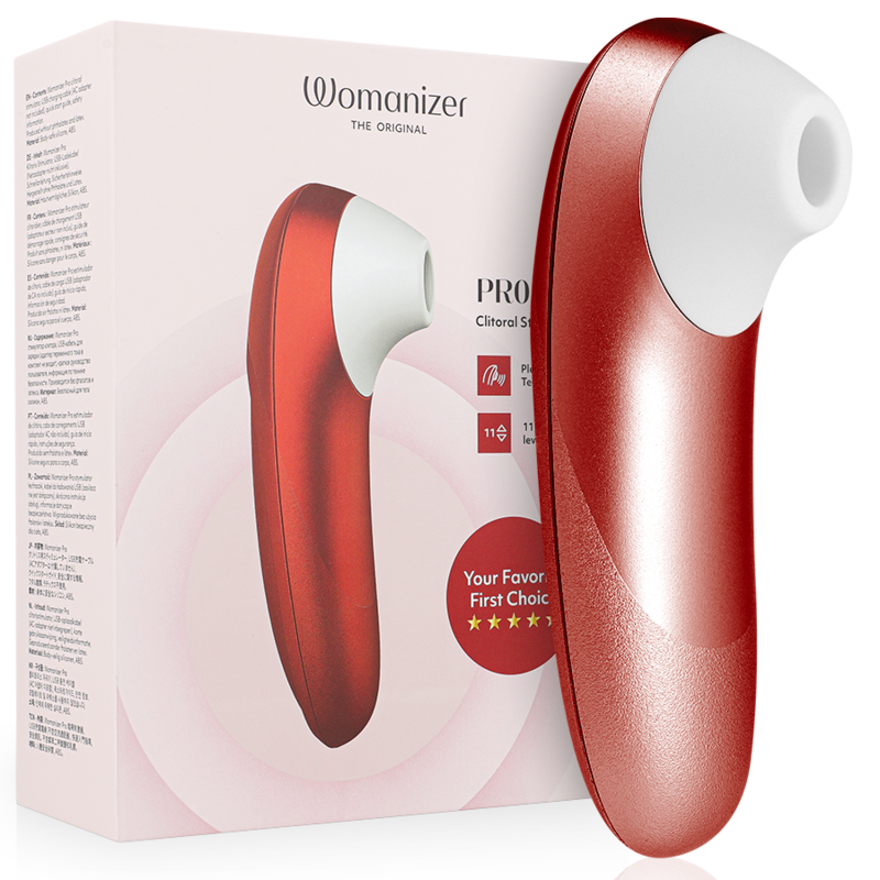 WOMANIZER - PRO VIBRERENDE CLITORISSTIMULATOR BORDEAUXROOD