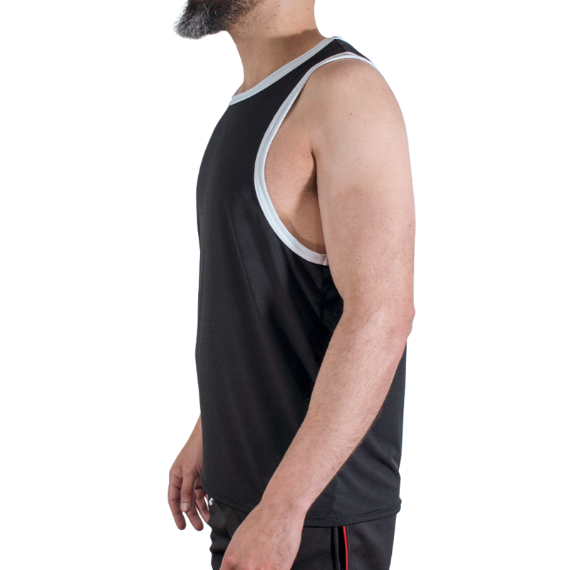 MACHO - CMV004 BLACK GYM T-SHIRT L/XL