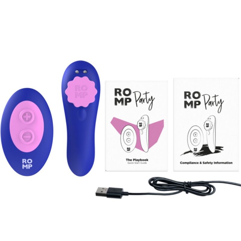 ROMP - PARTY MAGNETISCHE TRILLENDE SILICONEN SLIP MET AFSTANDSBEDIENING