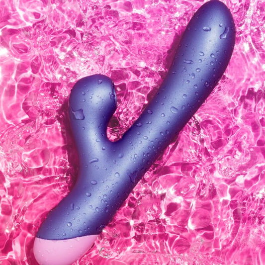 ROMP - PULSE RABBIT DUAL G-SPOT VIBRATOR ELEKTRISCH BLAUW