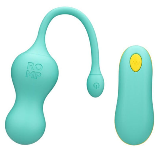 ROMP - CELLO MULTIFUNCTION VIBREREND EI TURQUOISE AFSTANDSBEDIENING