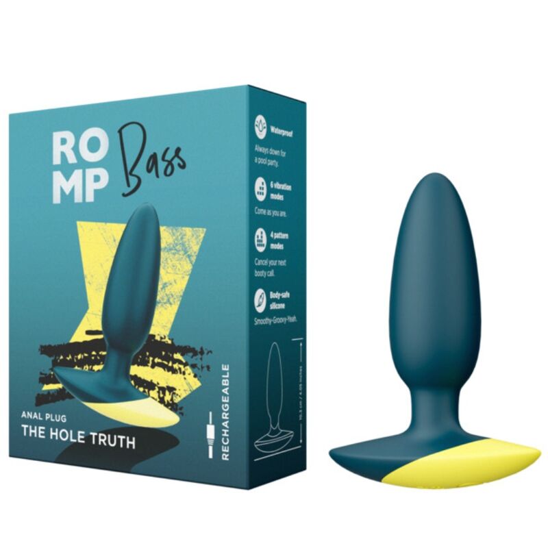 ROMP - BASS PLUG ANAAL VIBRATOR 10 CM GROEN