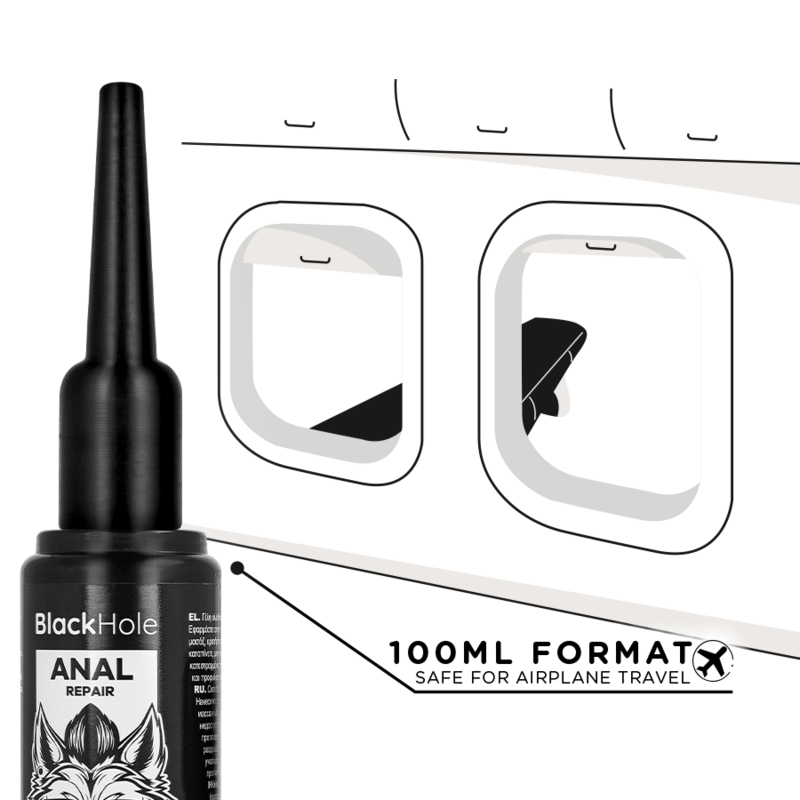 BLACK HOLE - ANAAL GLIJMIDDEL APPLICATOR MAAT L 100 ML