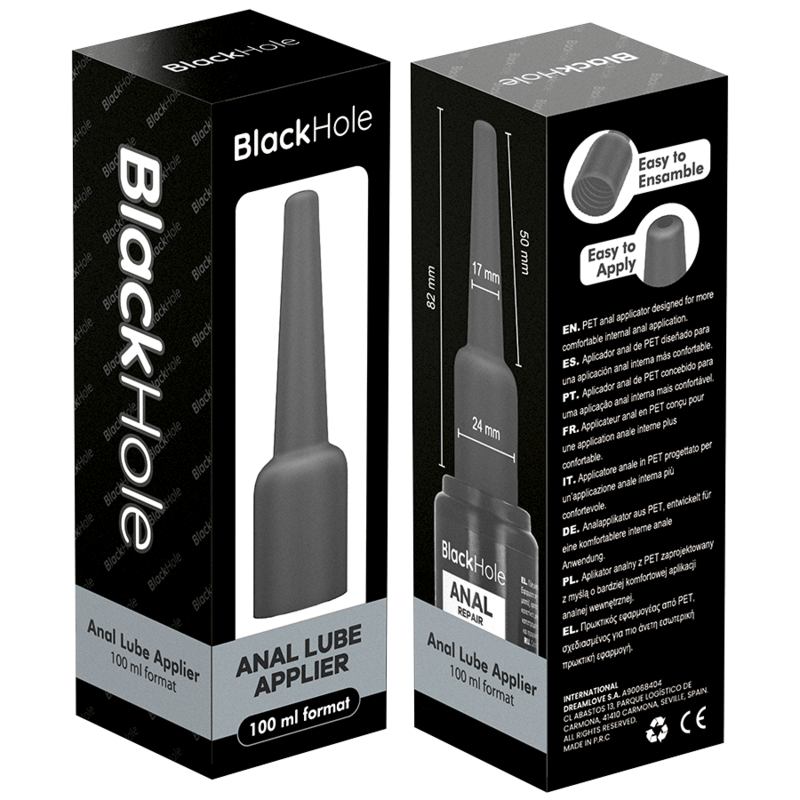 BLACK HOLE - ANAAL GLIJMIDDEL APPLICATOR MAAT L 100 ML
