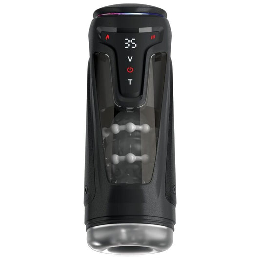 PDX ELITE - MOTO-BATOR PRO THRUSTING STROKER AUTOMATISCHE TRILLENDE EN VERWARMENDE MASTURBATOR 26,5 CM