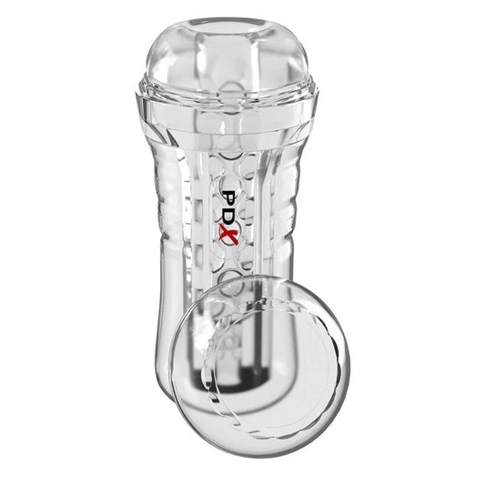 PDX ELITE - VIEWTUBE PLUS SEE-THRU EZ-GRIP TRANSPARANTE STROKER 21 CM