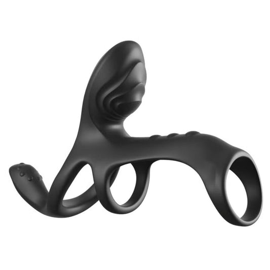 FANTASY C-RINGZ - ULTIMATE COUPLES CAGE MAX VIBRERENDE PENISRING 19,5 CM