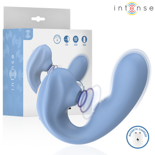 INTENSE - GINA MULTIFUNCTIONELE CLITORISSTIMULATOR BLAUW