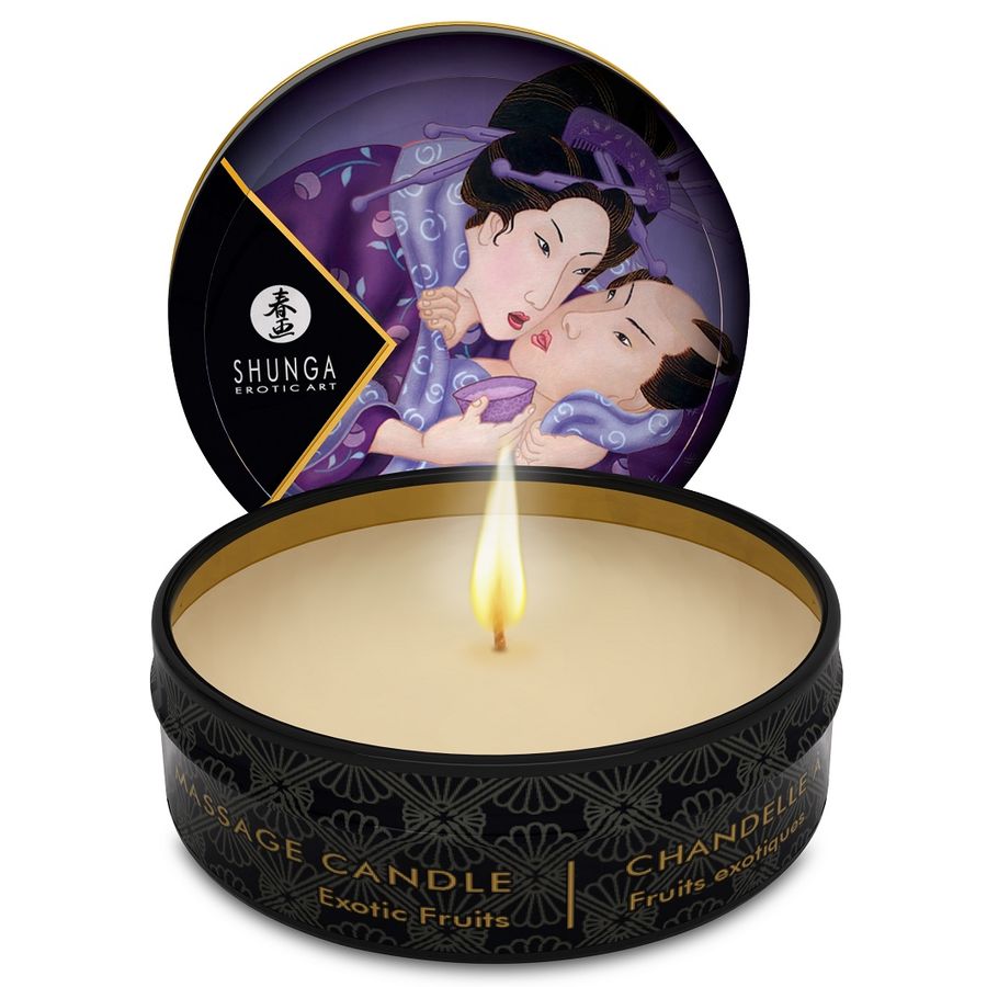 SHUNGA - MINI CARESS BY CANDLELIGHT DISPLAY MASSAGEKAARSEN 24 STUKS