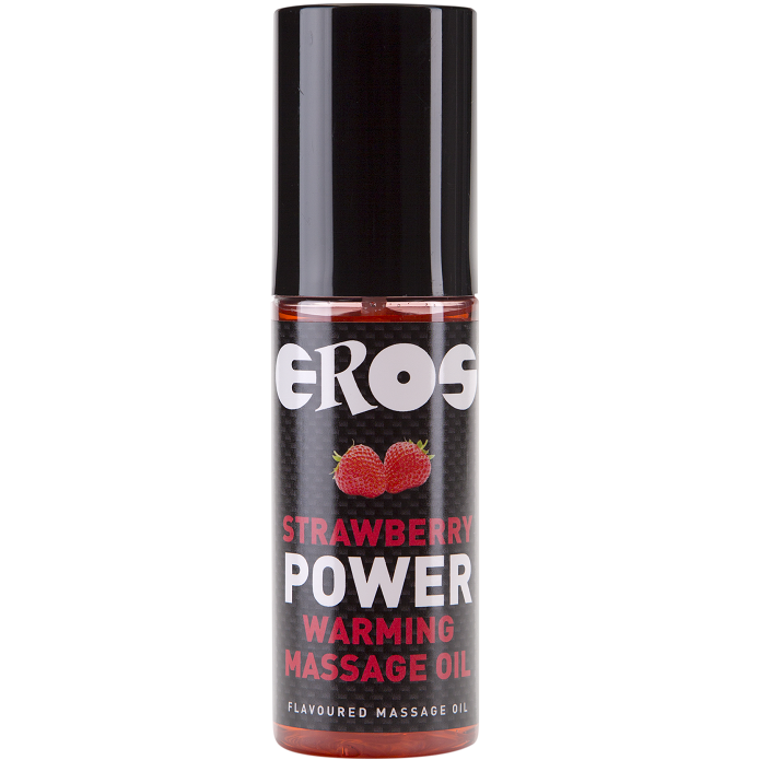 EROS AARDBEI POWER VERWARMENDE MASSAGE-OLIE