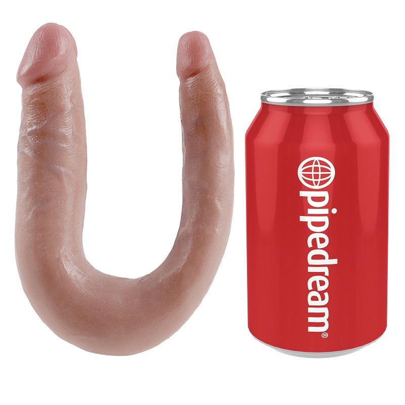 KING COCK - U-VORMIGE KLEINE DUBBELE TROUBLE FLESH 12,7 CM
