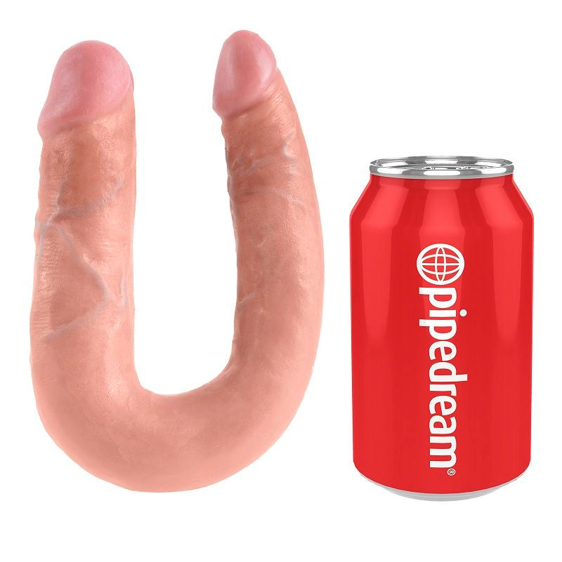 KING COCK - U-VORMIG MEDIUM DUBBELE TROUBLE FLESH 13.9 CM