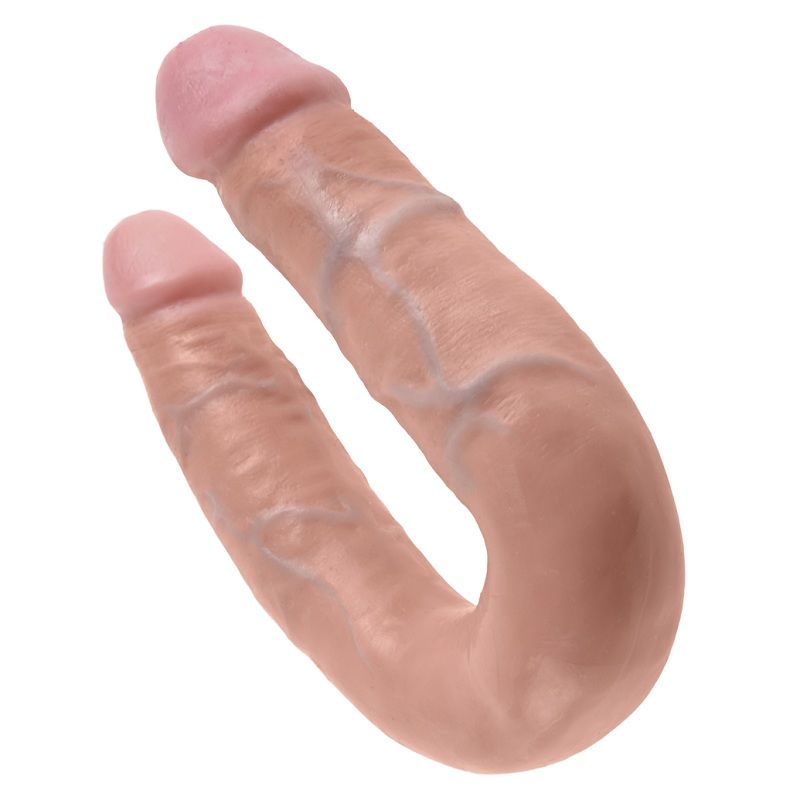 KING COCK - U-VORMIG MEDIUM DUBBELE TROUBLE FLESH 13.9 CM