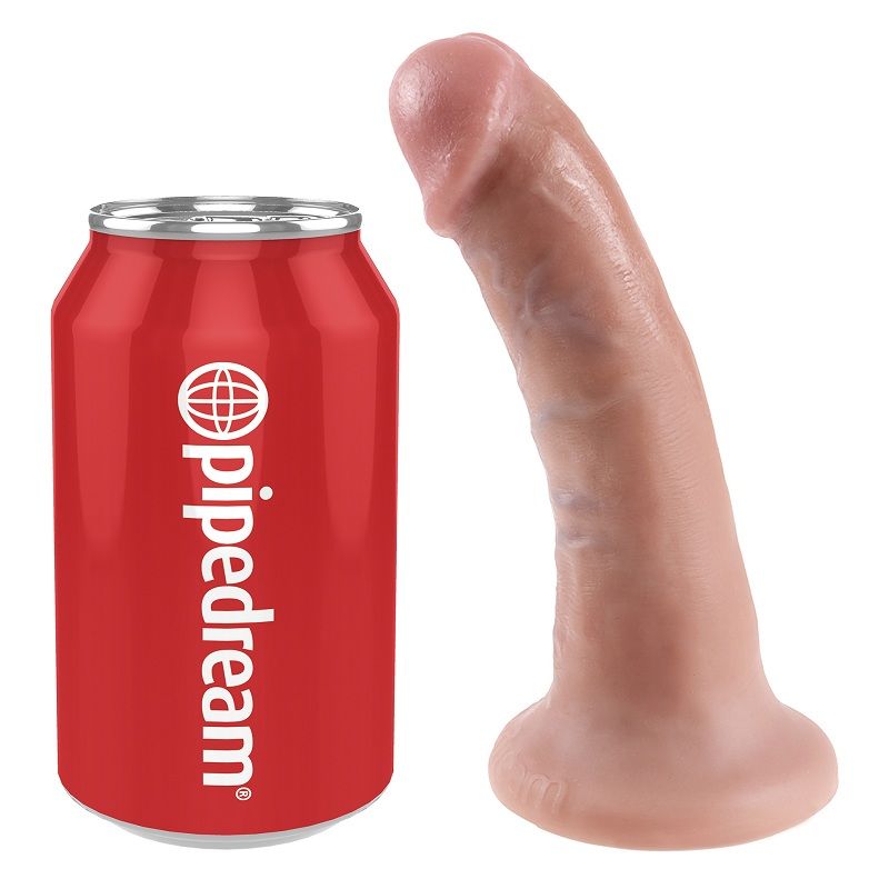 KING COCK - 6 DILDO VLEESKLEURIG 15.2 CM