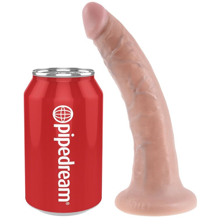 KING COCK - 7 DILDO FLEESKLEURIG 17.8 CM