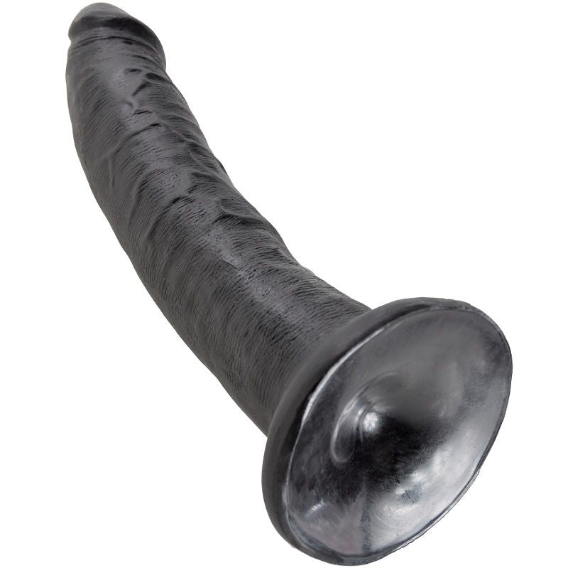 KING COCK - DILDO ZWART 17,8 CM