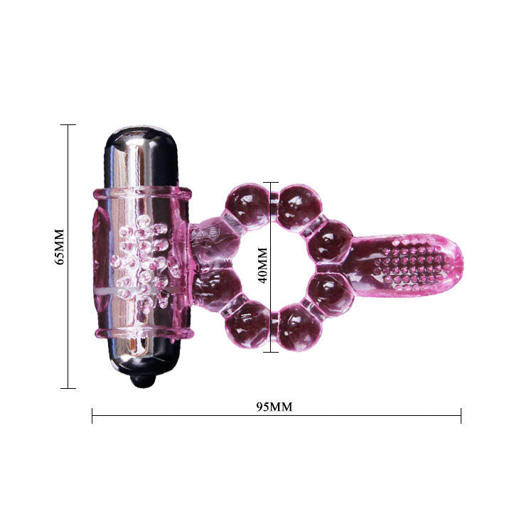 BAILE - SILICONEN RING 10 TONGUE RHYTHMS MET ROZE TRILLING
