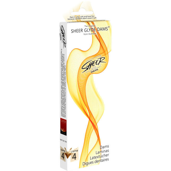 SHEER GLYDE - BEFDOEKJES LATEX ORALE SEKS VANILLE