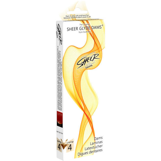 SHEER GLYDE - BEFDOEKJES LATEX ORALE SEKS VANILLE