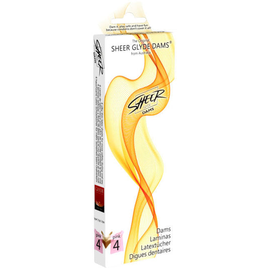 SHEER GLYDE - DAMS LAMINAS LATEX ORALE SEKS AARDBEI
