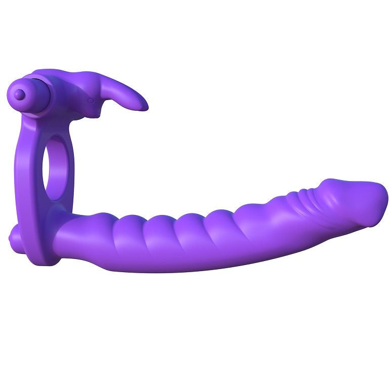 FANTASY C-RINGZ - SILICONE DUBBELE VIBRATOR KONIJN