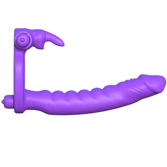 FANTASY C-RINGZ - SILICONE DUBBELE VIBRATOR KONIJN