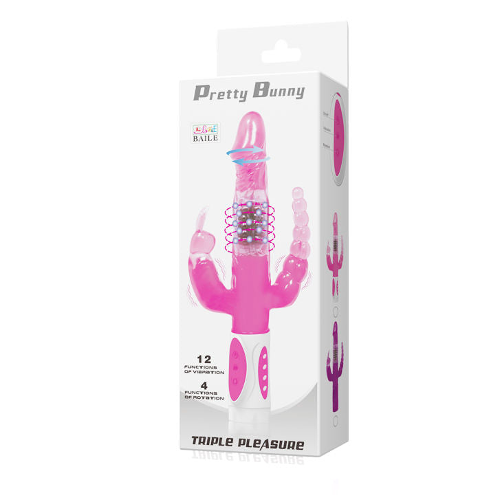 BAILE - PRETTY BUNNY DRIEVOUDIGE VIBRATOR ROTATOR