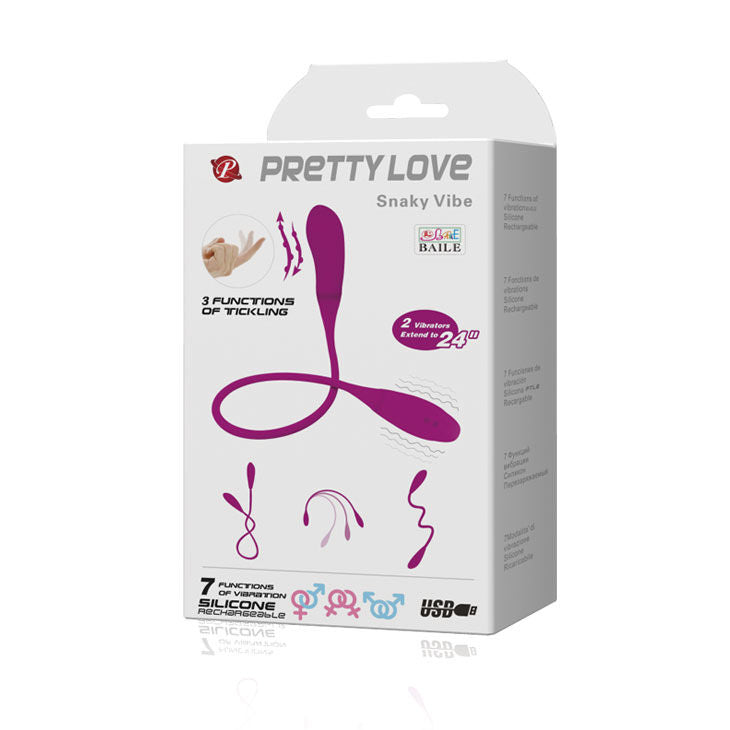 PRETTY LOVE - SMART SNAKY VIBE VIBRATOR 7 V + 3 Kriebelend