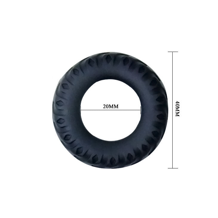 BAILE - TITAN COCKRING ZWART GROEN 2 CM