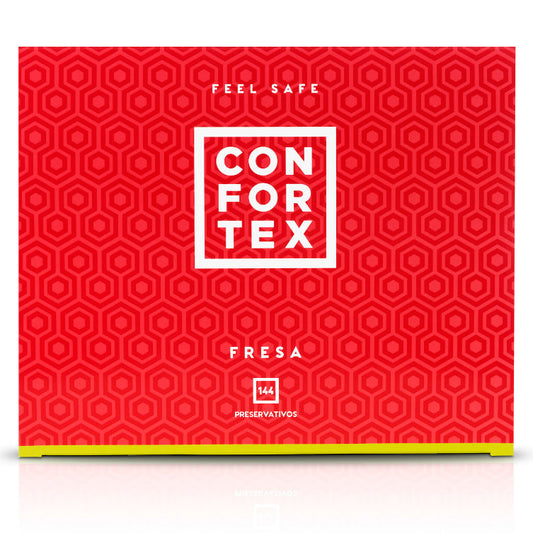 CONFORTEX - AARDBEI CONDOM 144 STUKS