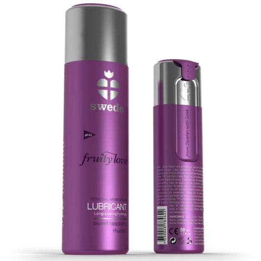 SWEDE - FRUITY LOVE GLIJMIDDEL FRAMBOOS RABARBER 100 ML
