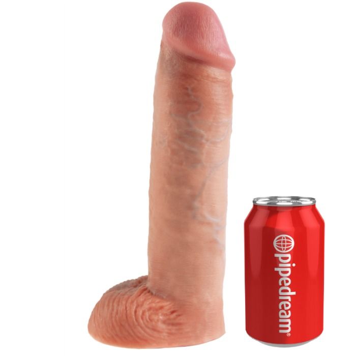KING COCK - 28 CM HOLLE STRAP-ON BUIKRIEM SYSTEEM VLEESKLEURIG