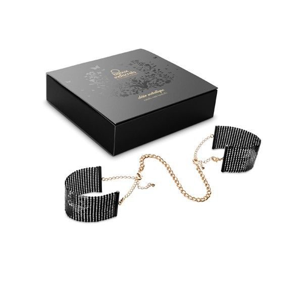 BIJOUX - DÉSIR MÉTALLIQUE ZWARTE METALEN MESH HANDBOEIEN