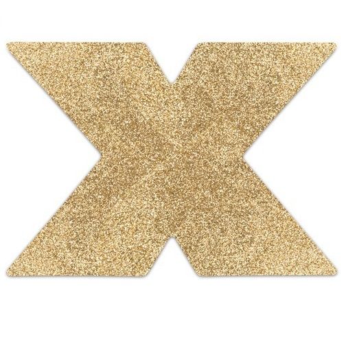 BIJOUX - INDISCRETS FLASH CROSS GOUDEN NIPPLE COVERS