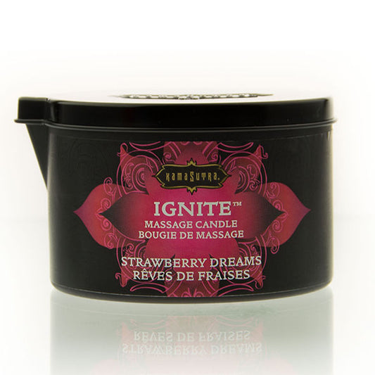 KAMASUTRA - STRAWBERRY DREAMS MASSAGEKAARS 170 GR