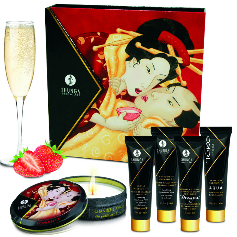 SHUNGA - SECRET GEISHA AARDBEIEN EN CAVA KIT