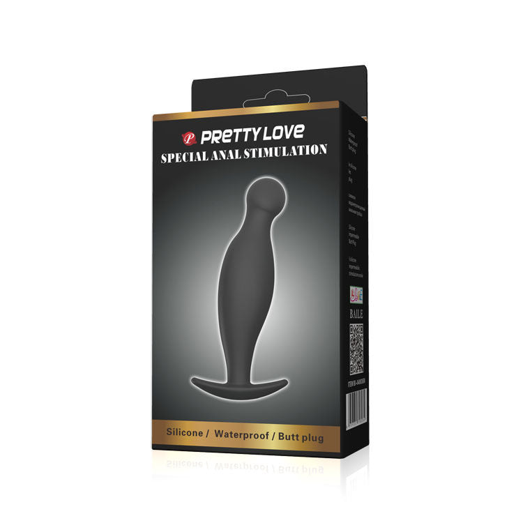 PRETTY LOVE - SILICONEN ANALE PLUG 11.7 CM ZWART