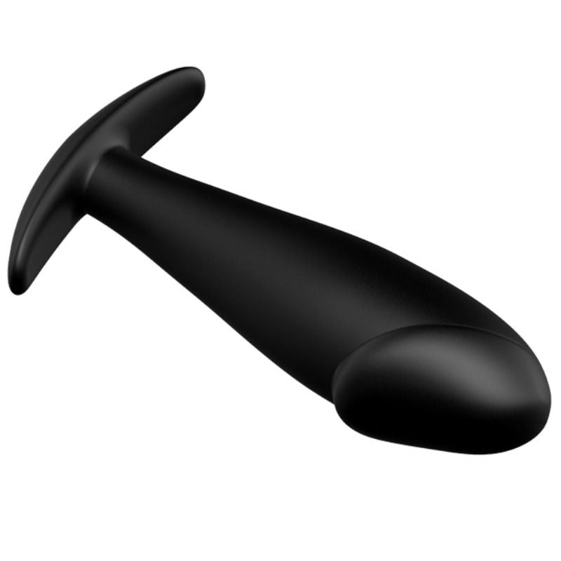 PRETTY LOVE - SILICONEN ANALE PLUG PENISVORM EN 12 TRILLINGSMODI ZWART