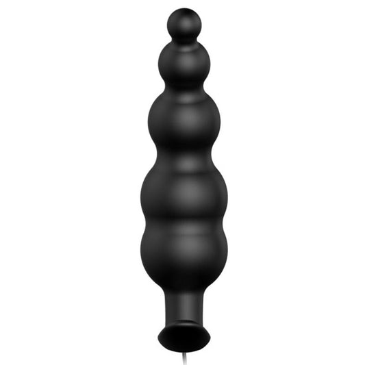 PRETTY LOVE - ANAALPLUG SILICONE EXTRA STIMULATIE EN 12 TRILLINGSMODI ZWARTE AFSTANDSBEDIENING