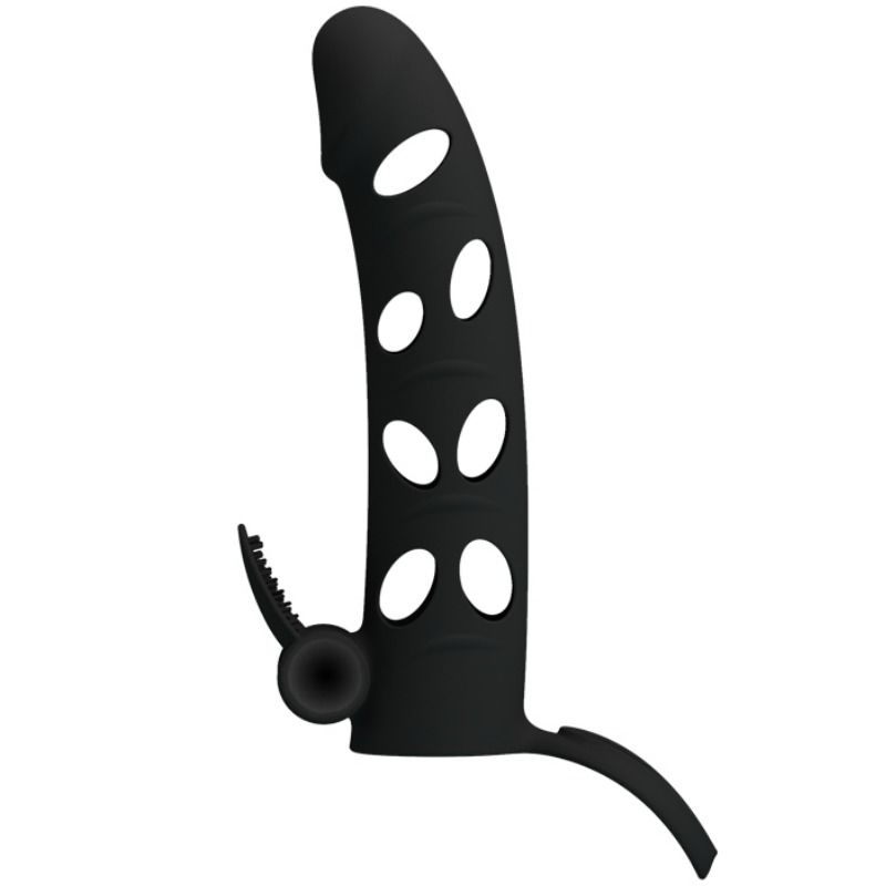PRETTY LOVE - SILICONEN OVERTREK MET TRILLING 15,2 CM