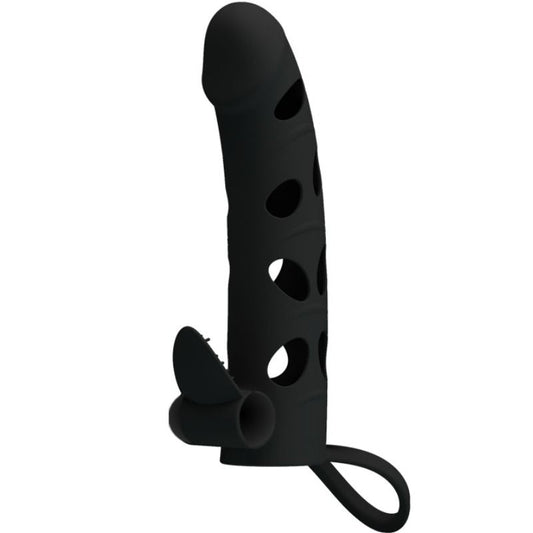 PRETTY LOVE - SILICONEN OVERTREK MET TRILLING 15,2 CM
