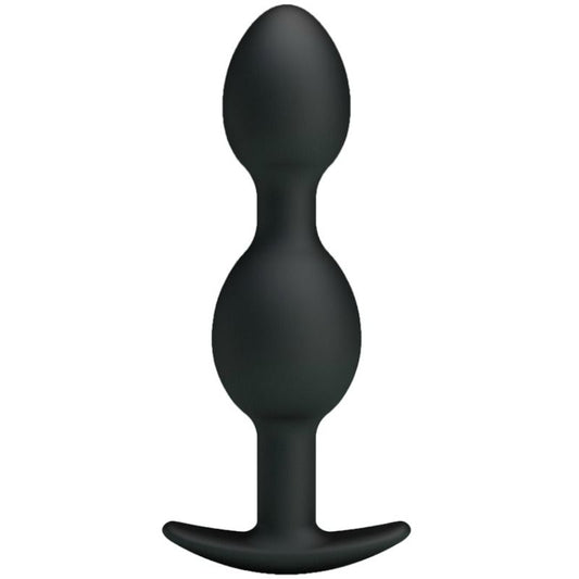 PRETTY LOVE - SILICONEN ANAL BALLEN 12,5 CM ZWART