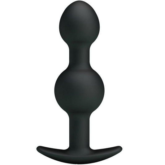 PRETTY LOVE - SPECIALE STIMULATIE SILICONEN ANALE BALLEN 10,3 CM ZWART