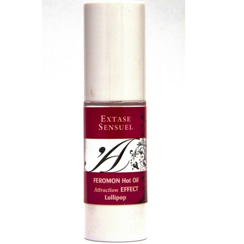 EXTASE SENSUAL - VERWARMEND EFFECT MASSAGEOLIE MET LOLLIPOP FEROMONEN 30 ML