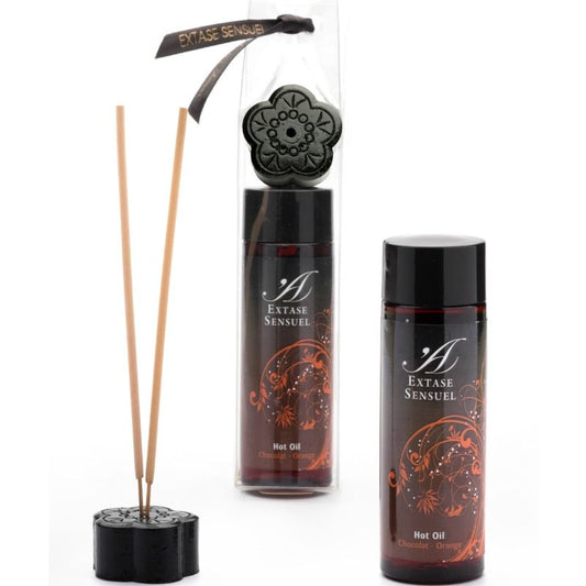EXTASE SENSUAL - STIMULERENDE OLIE CHOCOLADE EN SINAASAPPEL 100 ML