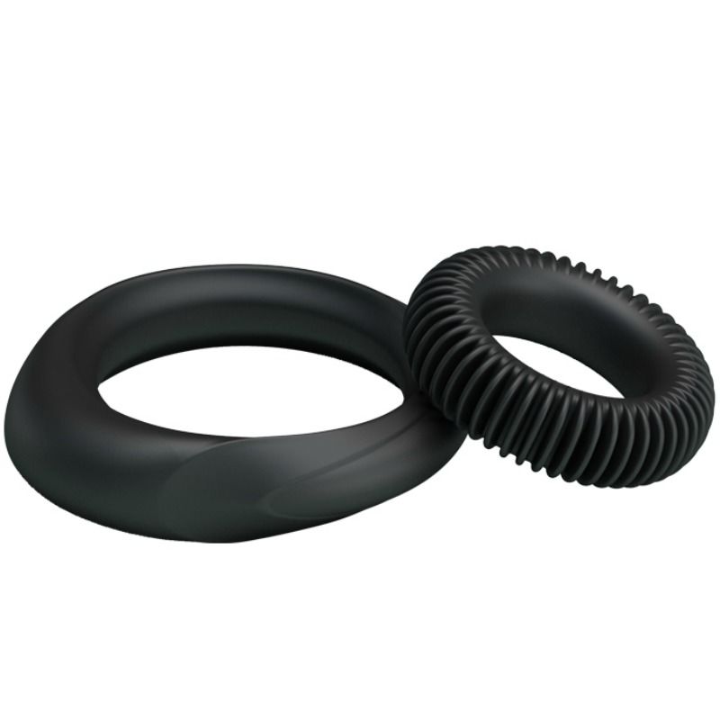 BAILE - SET VAN 2 SILICONEN RINGEN PENISRING MANNELIJKHEID