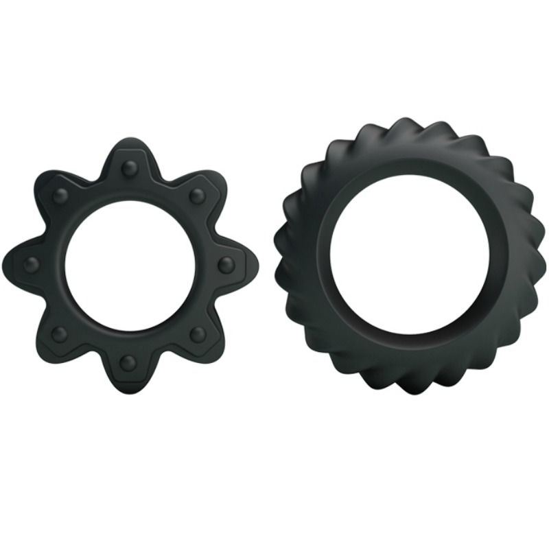 BAILE - SET VAN 2 RINGEN BLOEIENDE SILICONEN RINGEN