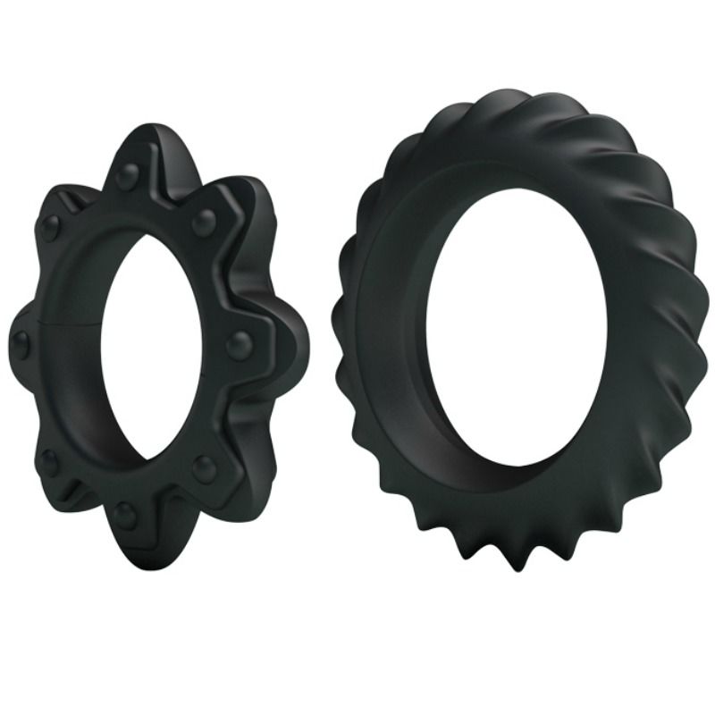 BAILE - SET VAN 2 RINGEN BLOEIENDE SILICONEN RINGEN
